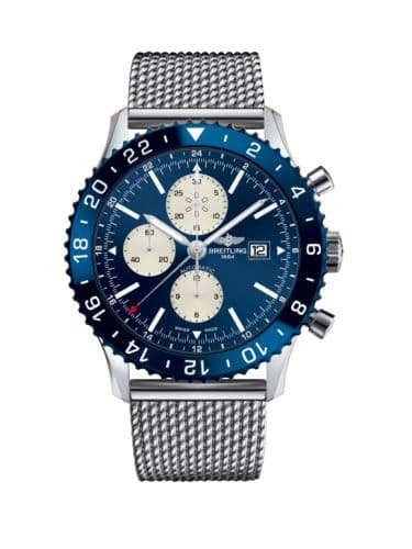 Breitling Chronoliner Stainless Steel / Blue / Bracelet