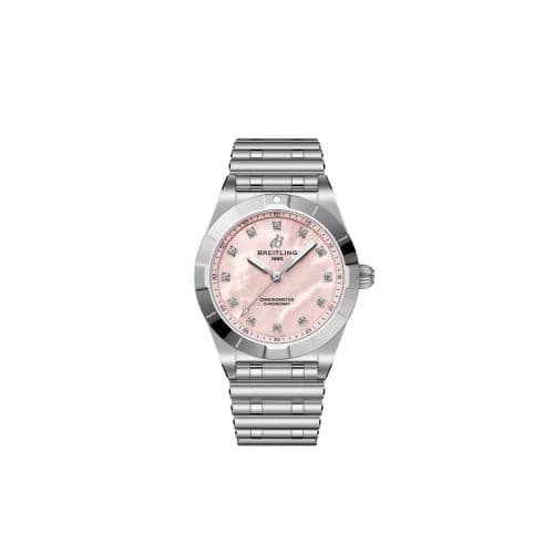 Breitling Chronomat 28 Stainless Steel / Pink MOP