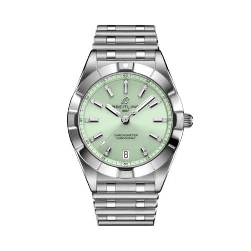 Breitling Chronomat 32 Stainless Steel / Mint Green / Rouleaux