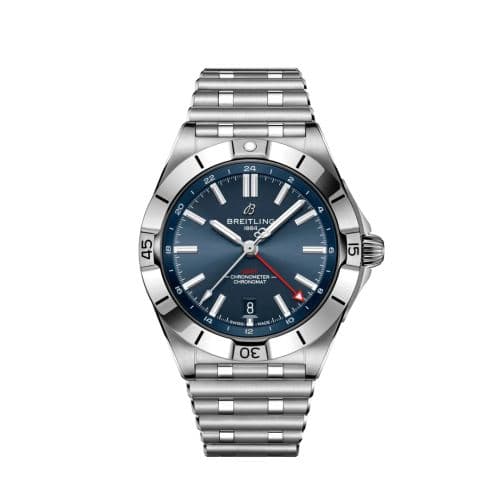 Breitling Chronomat 40 GMT Stainless Steel / Blue / Rouleaux