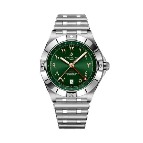 Breitling Chronomat 40 GMT Stainless Steel / Green / Middle East