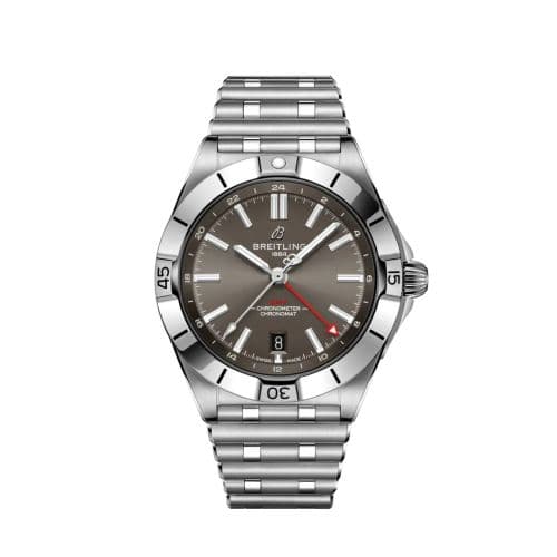 Breitling Chronomat 40 GMT Stainless Steel / Grey / Rouleaux