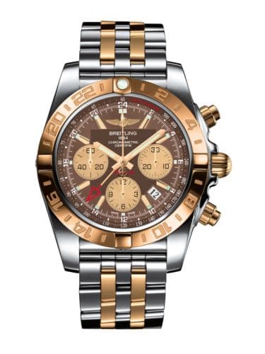 Breitling Chronomat 44 GMT Stainless Steel / Rose Gold / Metallica Brown / Bracelet