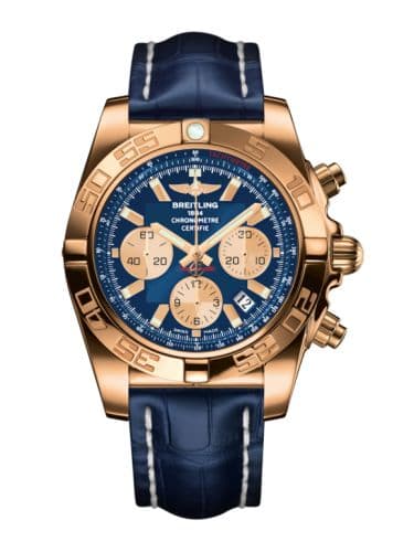 Breitling Chronomat 44 Rose Gold / Metallica Blue / Croco