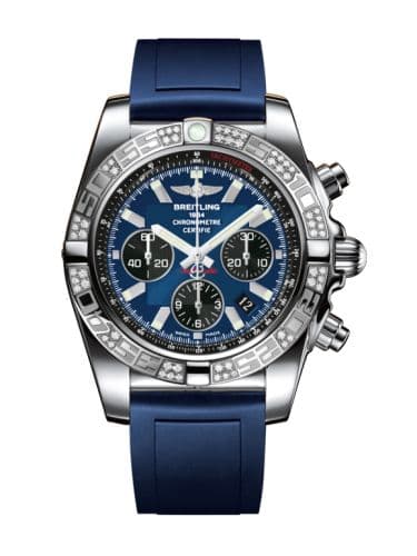 Breitling Chronomat 44 Stainless Steel / Diamond / Blackeye Blue / Rubber
