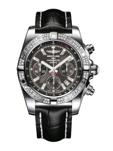 Breitling Chronomat 44 Stainless Steel / Diamond / Carbon Black / Croco