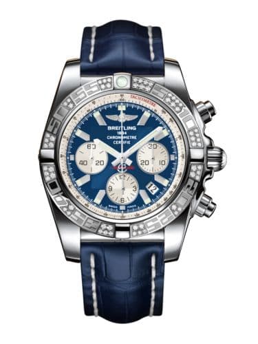 Breitling Chronomat 44 Stainless Steel / Diamond / Metallica Blue / Croco