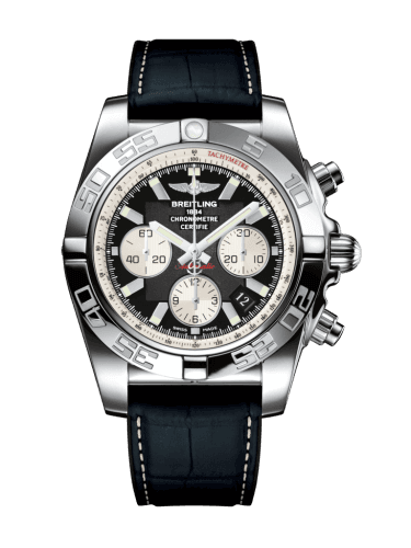 Breitling Chronomat 44 Stainless Steel / Onyx Black / Croco Rubber / Folding