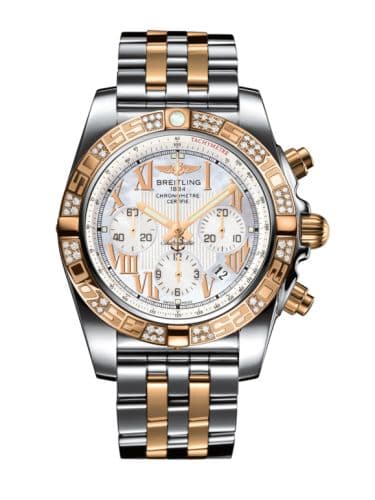 Breitling Chronomat 44 Stainless Steel / Rose Gold / Diamond / Pearl Roman / Bracelet
