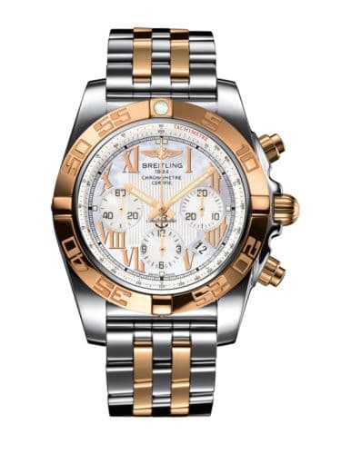 Breitling Chronomat 44 Stainless Steel / Rose Gold / Pearl Roman / Bracelet
