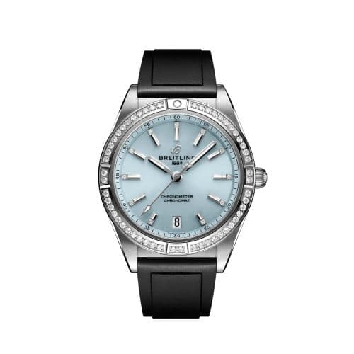 Breitling Chronomat Automatic 36 South Sea Stainless Steel / White Gold / Diamond / Ice Blue