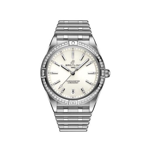 Breitling Chronomat Automatic 36 Stainless Steel - Diamond / White / Rouleaux