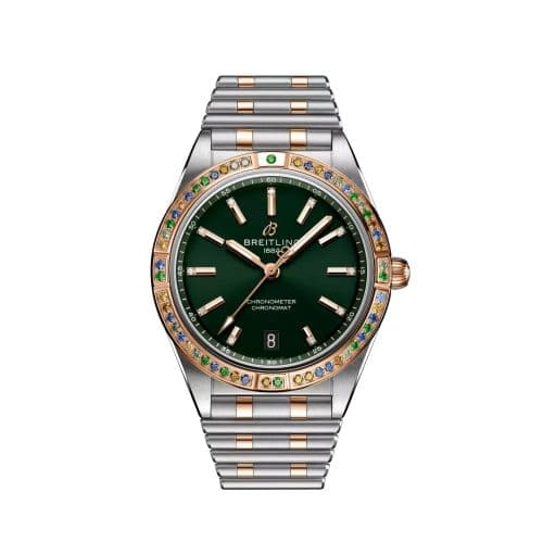 Breitling Chronomat Automatic 36 Stainless Steel - Red Gold / Green / South Sea / Bracelet