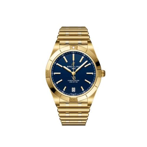 Breitling Chronomat Automatic 36 Victoria Beckham Yellow Gold / Midnight Blue