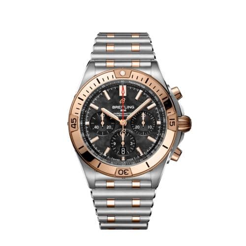 Breitling Chronomat B01 42 Stainless Steel / Red Gold / Black MOP / USA