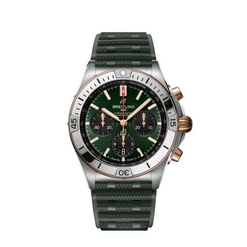 Breitling Chronomat B01 42 Stainless Steel - Red Gold / Green / Rubber
