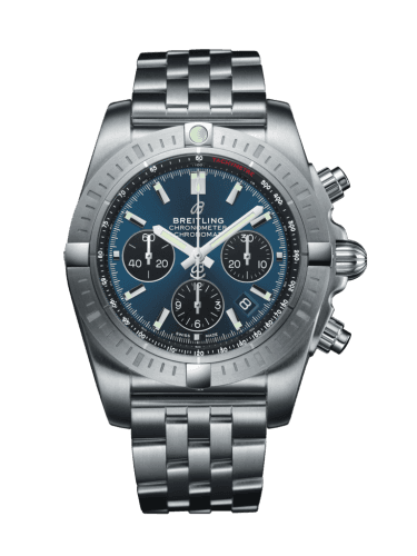 Breitling Chronomat B01 Chronograph 44 Stainless Steel / Blackeye Blue / Bracelet