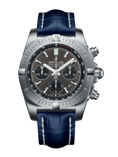 Breitling Chronomat B01 Chronograph 44 Stainless Steel / Blackeye Grey / Croco / Pin
