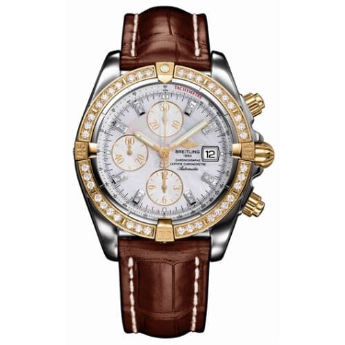 Breitling Chronomat Evolution Stainless Steel / Yellow Gold - Diamond / MOP