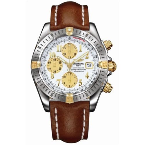 Breitling Chronomat Evolution Stainless Steel / Yellow Gold / White