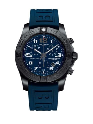Breitling Chronospace Evo Night Mission / Blue / Rubber
