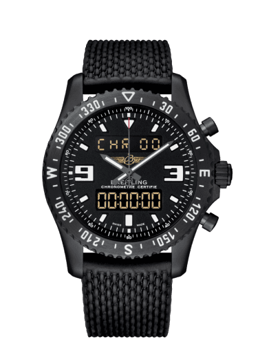 Breitling Chronospace Military Blacksteel / Volcano Black / Rubber / Folding
