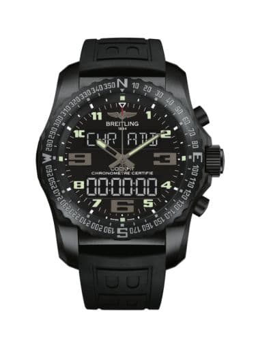 Breitling Cockpit B50 Night Mission / Black / Rubber / Folding
