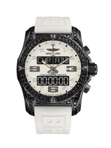 Breitling Cockpit B50 Night Mission Diamondworks Titanium / White / Rubber / Folding