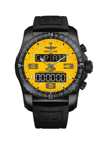 Breitling Cockpit B50 Night Mission / Yellow / Rubber / Folding / Boutique Edition
