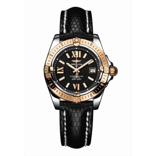 Breitling Cockpit Lady Gold Bezel / Black / Teju
