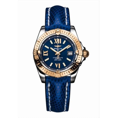 Breitling Cockpit Lady Gold Bezel / Blue / Teju