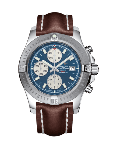 Breitling Colt Chronograph Automatic Stainless Steel / Mariner Blue / Calf / Pin