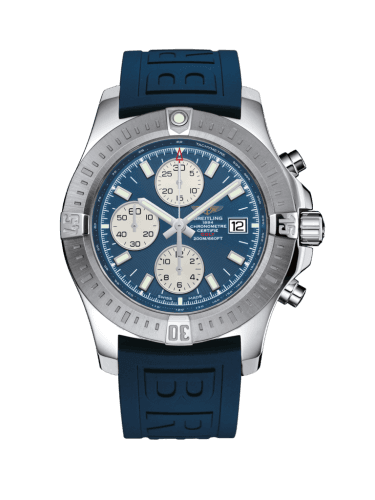 Breitling Colt Chronograph Automatic Stainless Steel / Mariner Blue / Rubber / Folding