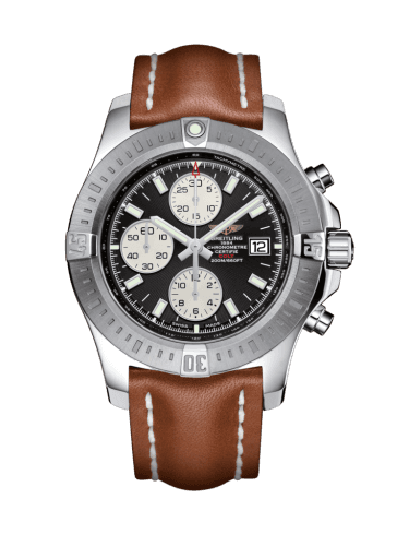 Breitling Colt Chronograph Automatic Stainless Steel / Volcano Black / Calf / Folding