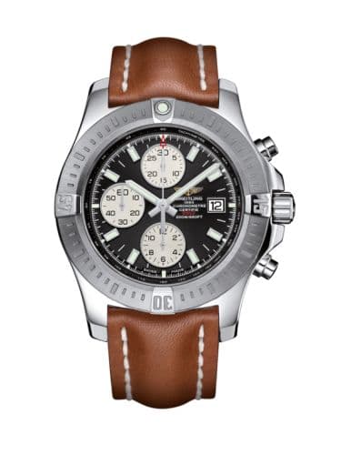 Breitling Colt Chronograph Automatic Stainless Steel / Volcano Black / Calf / Pin