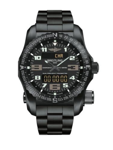Breitling Emergency II Night Mission / Black / Bracelet