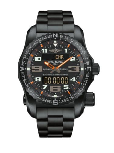 Breitling Emergency II Night Mission / Black-Orange / Bracelet