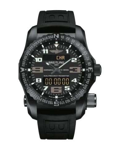 Breitling Emergency II Night Mission / Black / Rubber / Folding