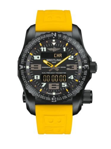 Breitling Emergency II Night Mission / Black-Yellow / Rubber / Folding