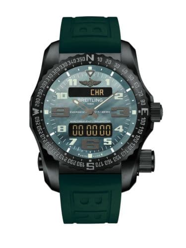 Breitling Emergency II Night Mission / Green Mother-of-Pearl / Rubber / Folding