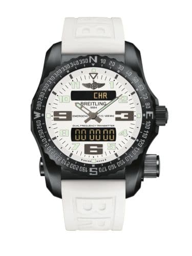 Breitling Emergency II Night Mission / White / Rubber / Folding / Boutique