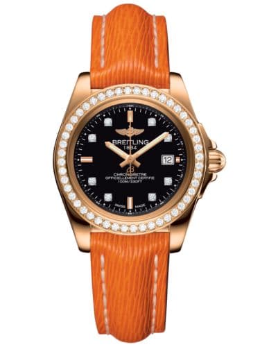 Breitling Galactic 32 Sleek Edition Rose Gold / Diamond / Trophy Black Diamond / Sahara