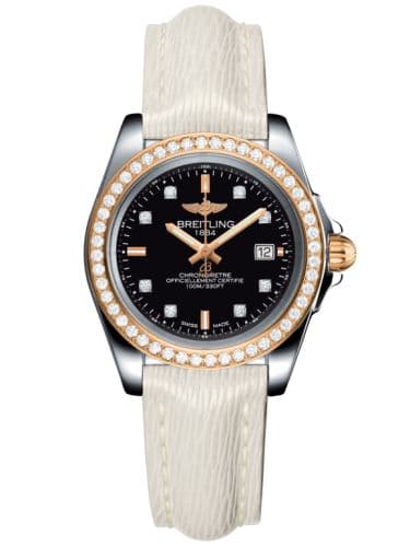 Breitling Galactic 32 Sleek Edition Stainless Steel / Rose Gold / Diamond / Trophy Black Diamond / Sahara