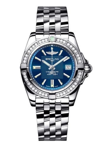 Breitling Galactic 32 Stainless Steel / Diamond / Metallica Blue / Bracelet