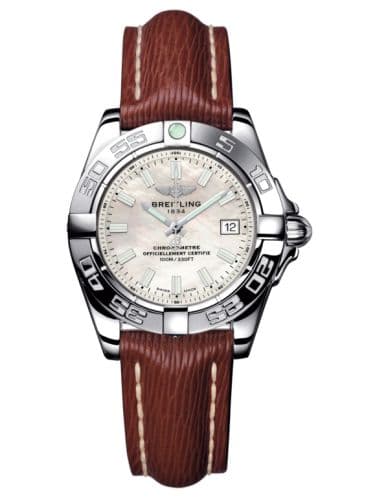 Breitling Galactic 32 Stainless Steel / Pearl / Sahara