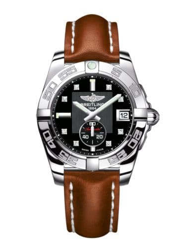 Breitling Galactic 36 Automatic Stainless Steel / Volcano Black Diamond / Calf