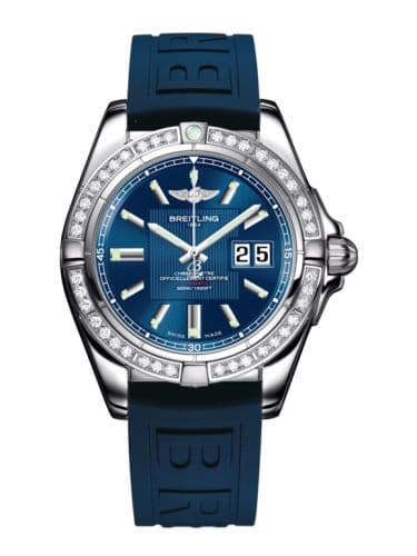 Breitling Galactic 41 Stainless Steel / Diamond / Metallica Blue / Rubber