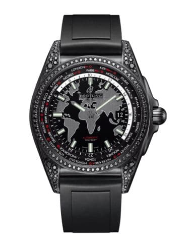 Breitling Galactic Unitime Black Steel / Diamondworks / Trophy Black / Rubber / Limited Edtion
