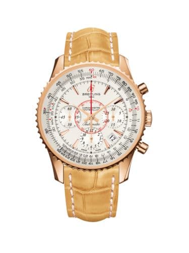 Breitling Montbrillant 01 Red Gold / Mercury Silver / Croco