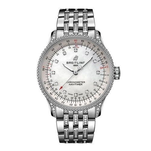 Breitling Navitimer 1 35 Automatic Stainless Steel - Diamond / MOP / Bracelet